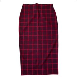 Old navy plaid pencil skirt